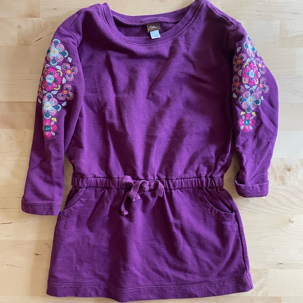 Tea Purple sweatshirt dress 4t